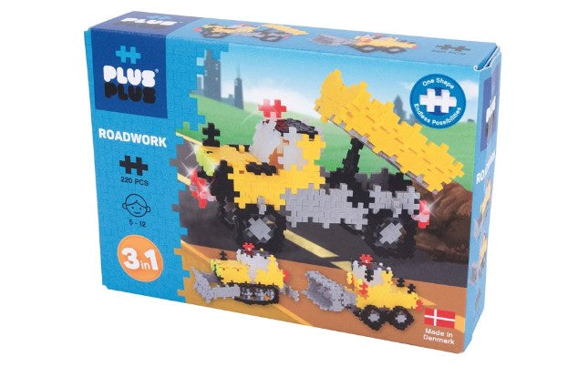 Plus-Plus Basic 3in1 Road Work 220pc Construction