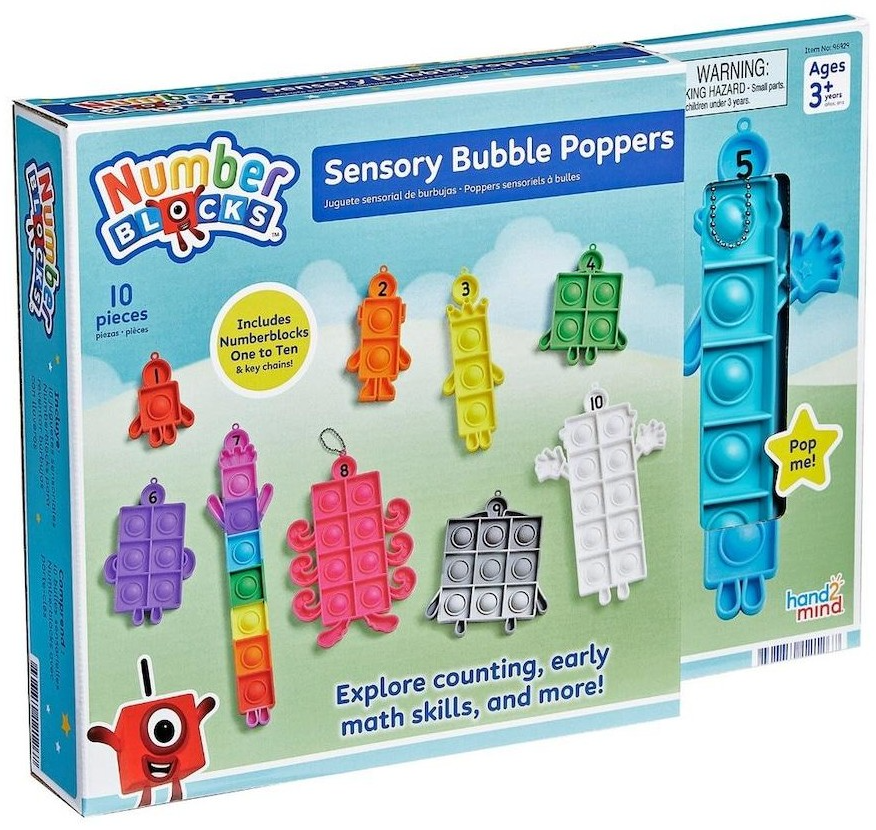 Numberblocks Sensory Bubble Poppers Learning Aid