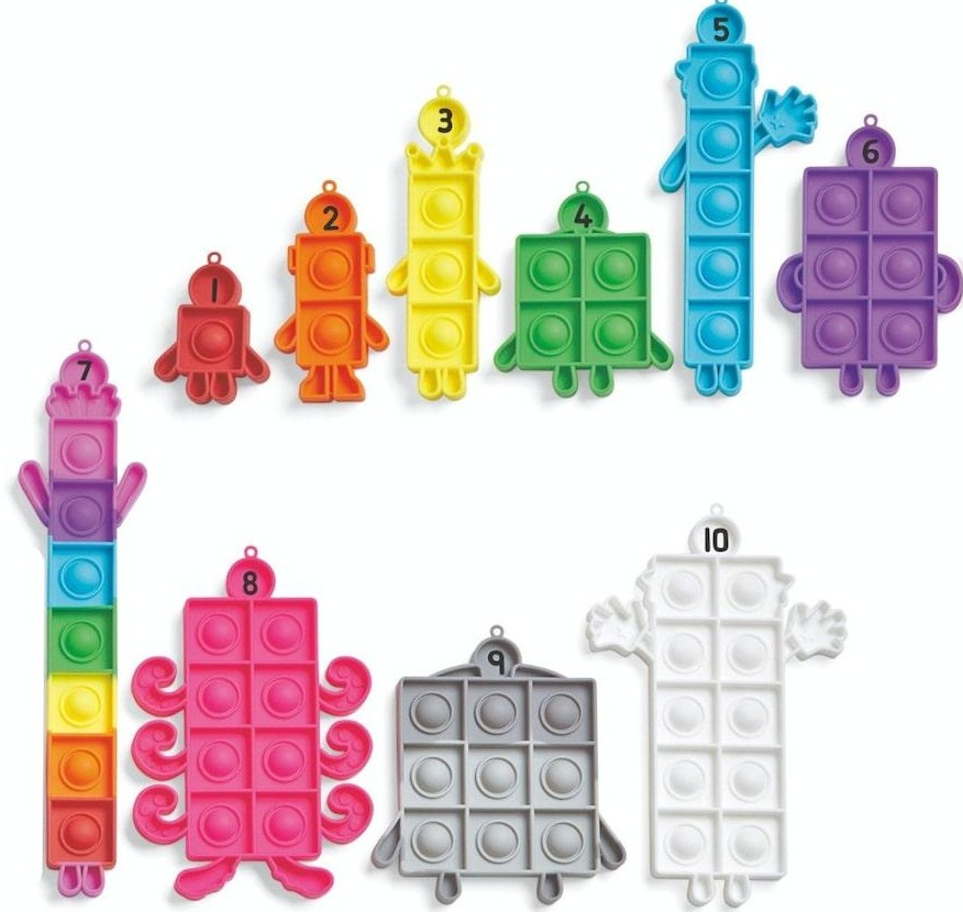 Numberblocks Sensory Bubble Poppers Learning Aid