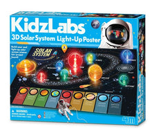 Load image into Gallery viewer, 4M Kidzlabs 3D Solar System Light Up Poster

