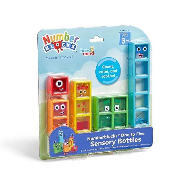 Numberblocks One to Five Sensory Bottles Learning Aid
