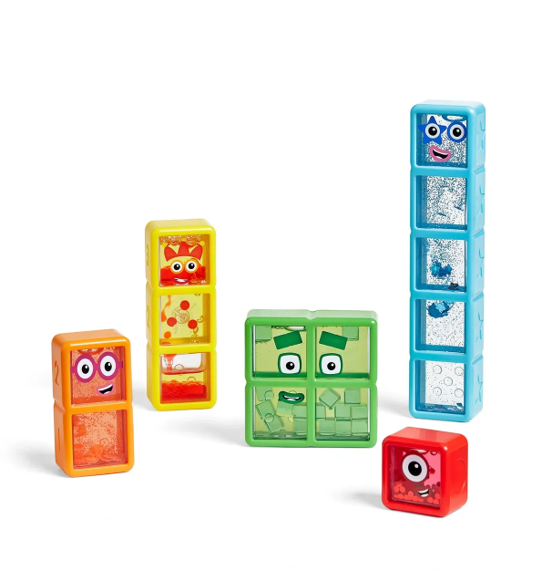 Numberblocks One to Five Sensory Bottles Learning Aid