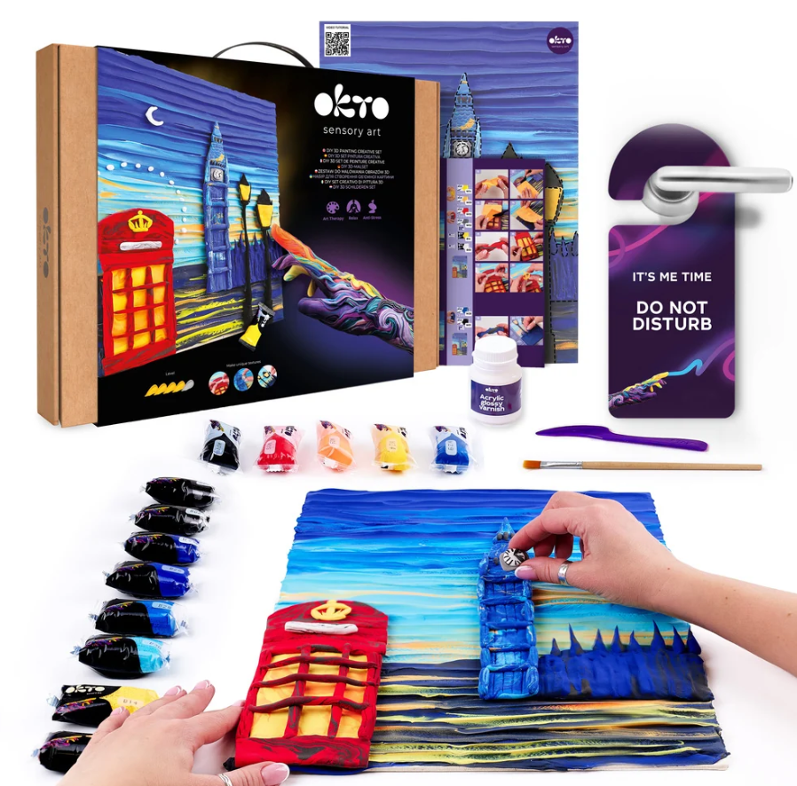 Okto Sensory Art 3D Creative Set London City 30cm x 40cm