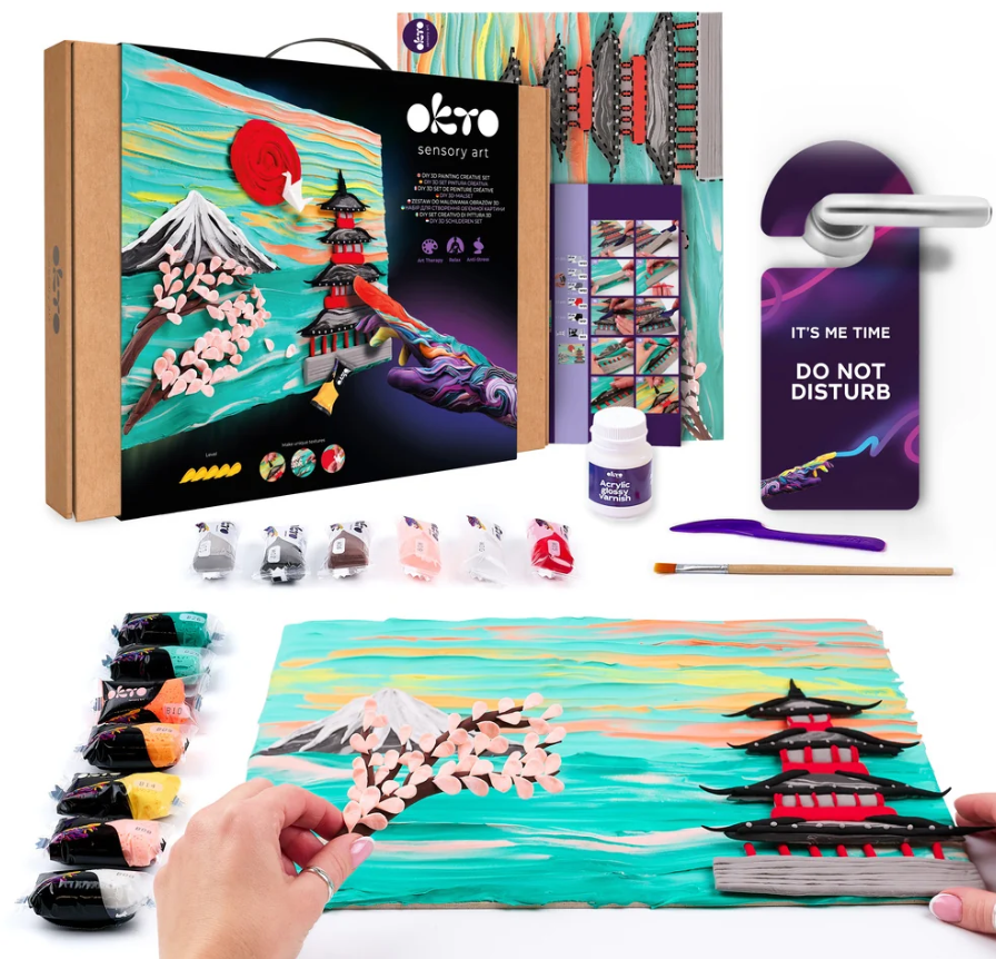 Okto Sensory Art 3D Creative Art Set Japan 30cm x 40cm