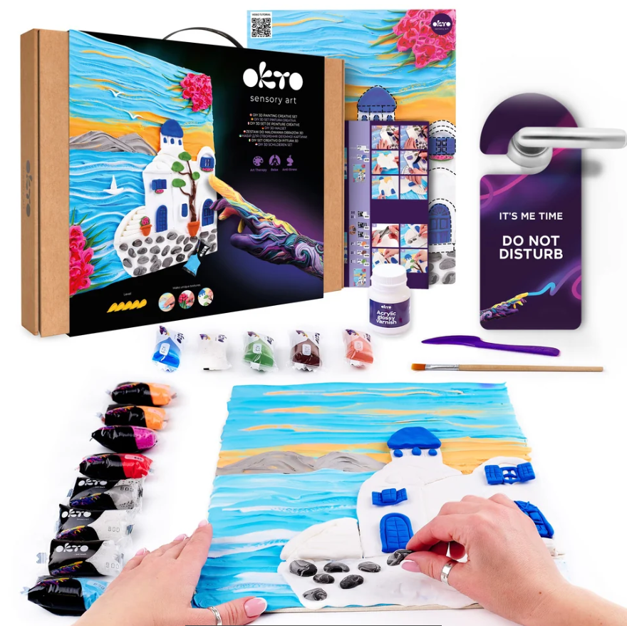 Okto Sensory Art 3D Creative Set Santorini 30cm x 40cm