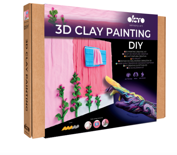Okto Sensory Art 3D Creative Window Set Pink Morning 30cm x 40cm