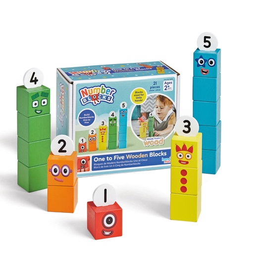 Numberblocks One to Five Wooden Blocks wooden blocks