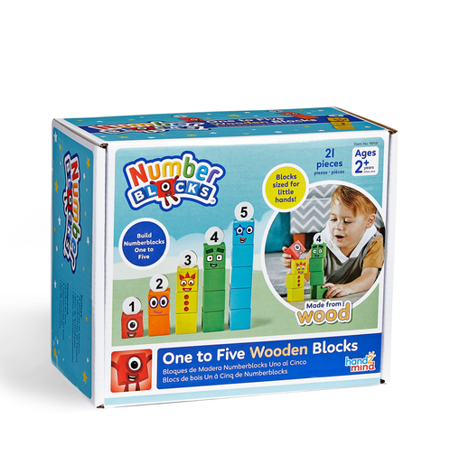Numberblocks One to Five Wooden Blocks wooden blocks