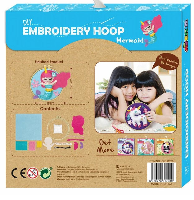 Avenir Embroidery Hoop Mermaid Art & Craft Kits
