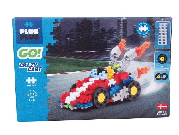 Plus-Plus Go! Crazy Cart 240pc Construction