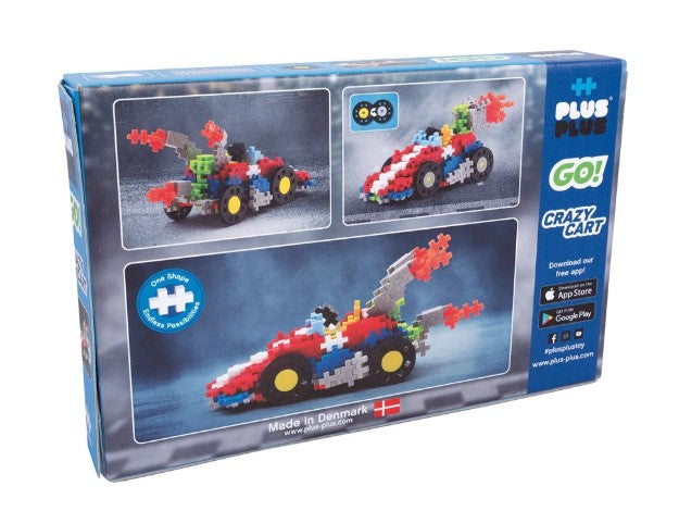 Plus-Plus Go! Crazy Cart 240pc Construction