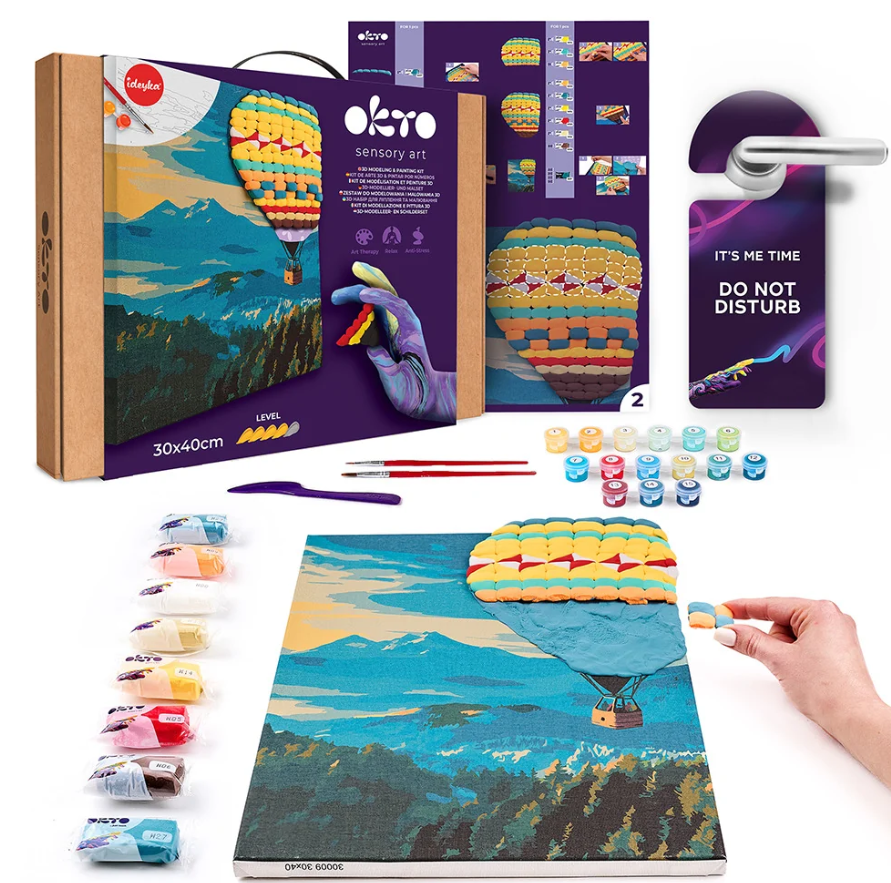 Okto 3D Modeling & Painting Kit Hot Air Balloon Flight