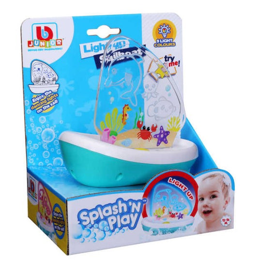 BB Junior Splash n Play Light Up Sailboat Bath Toys