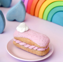 Load image into Gallery viewer, Tara Treasures Felt Strawberry Eclair
