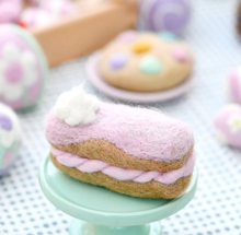 Load image into Gallery viewer, Tara Treasures Felt Strawberry Eclair
