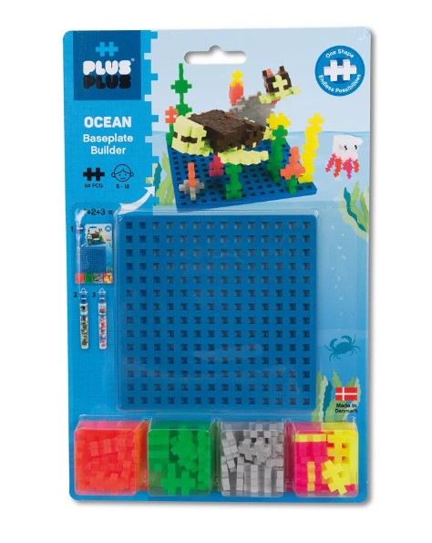 Plus-Plus Ocean Baseplate Builder Construction