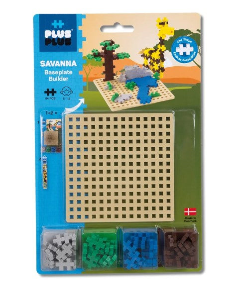 Plus-Plus Savannah Baseplate Builder Construction
