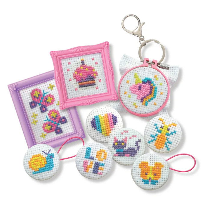 4M Kidzmaker Mini Cross Stitch Buttons