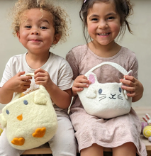 Load image into Gallery viewer, Tara Treasures Felt Easter Egg Hunt Basket (Yellow Chick)
