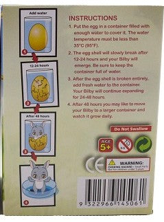 Growing Pet Bilby Egg Novelty
