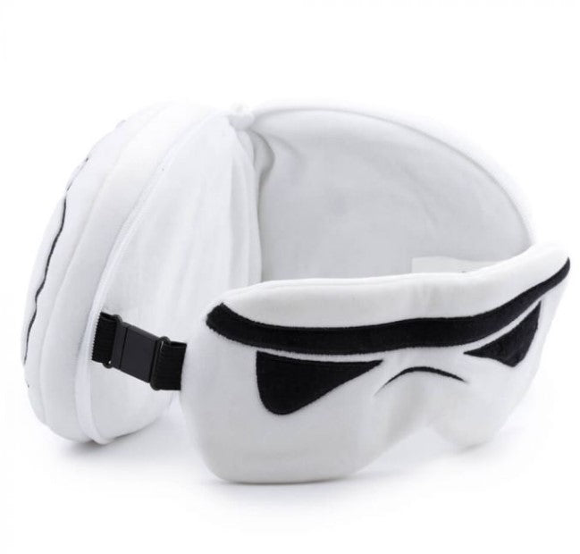 Relaxeazzz Original Stormtrooper Travel Pillow with Mask Set Plush
