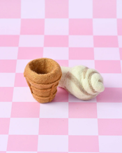 Load image into Gallery viewer, Tara Treasures Felt Vanilla Soft Serve Ice Cream
