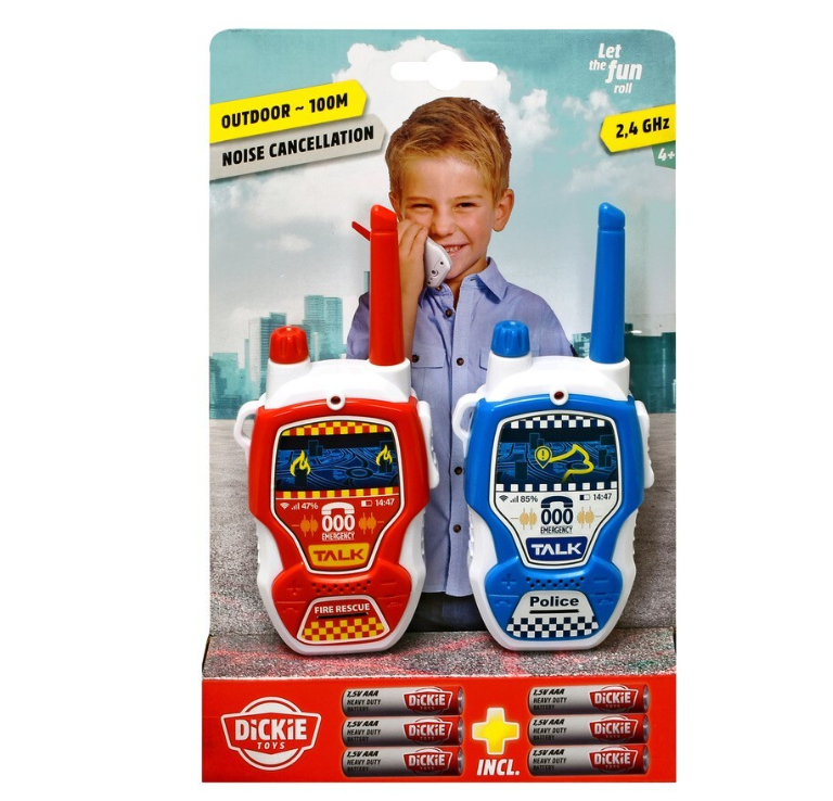 Dickie Toys Walkie Talkie Triple Zero 000 radio