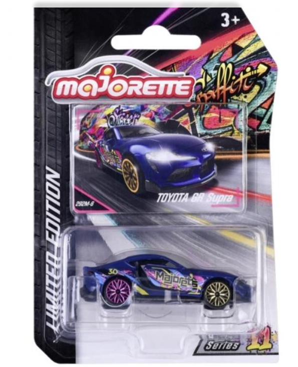 Majorette Series 11 Limited Edition Graffiti Toyota GR Supra toy car