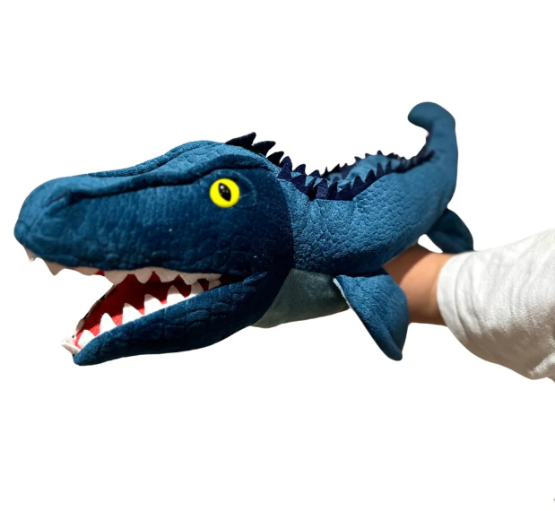 Johnco Plush Hand Puppet Mosasaurus hand puppet