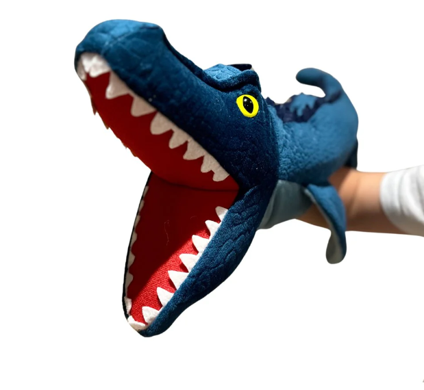 Johnco Plush Hand Puppet Mosasaurus hand puppet