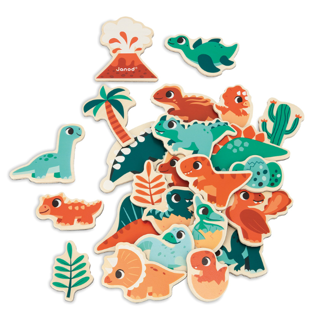 Janod Dino Magnets 24pc magnets