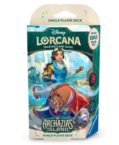 Disney Lorcana TCG Series 7 Archazia's Island Starter Deck An Inventive Pair Trading Cards