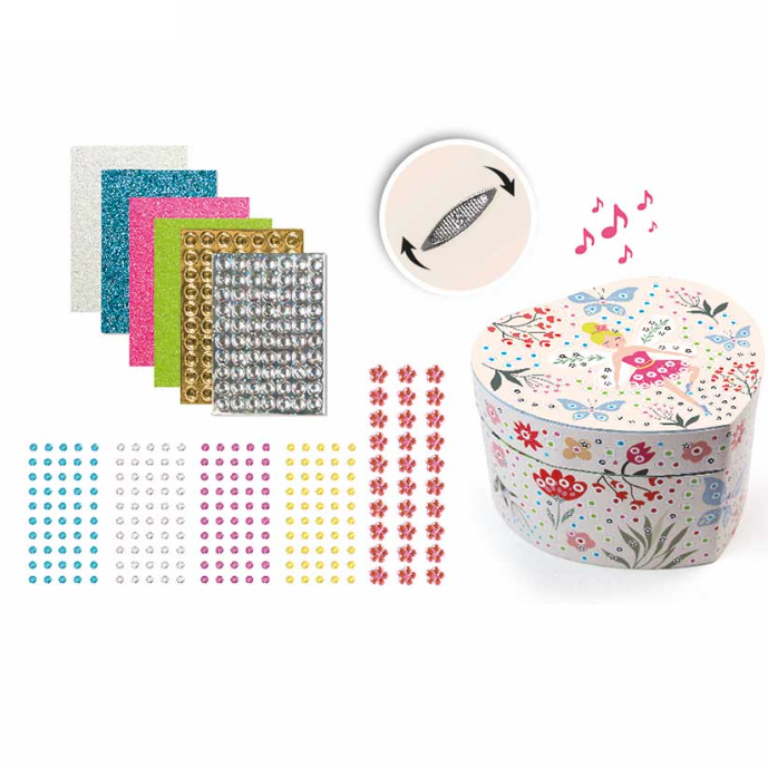 Sycomore Stick and Fun Mosaic Heart Music Box