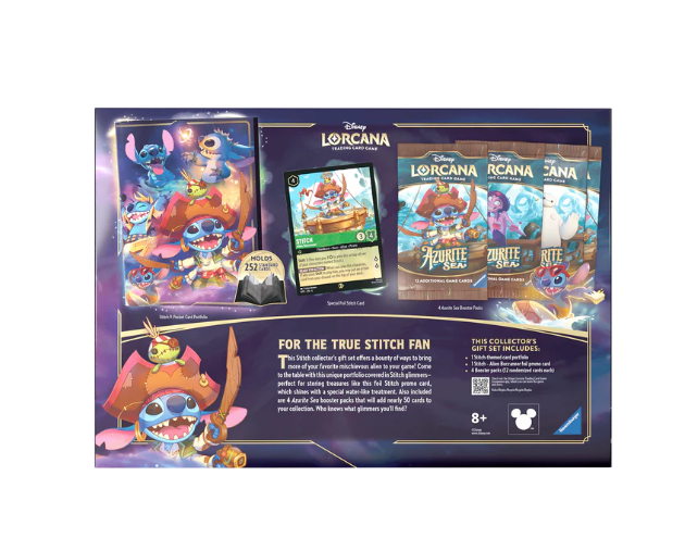 Disney Lorcana TCG Series 6 Azurite Sea Stitch Collector's Gift Set Trading Games