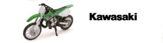 Motocross Dirt Bike Mini Licenced Kawasaki toy motorbike