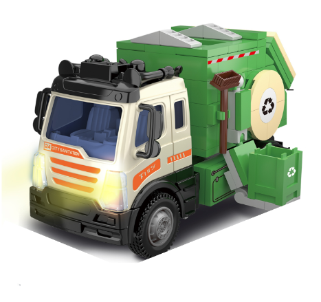 Remote Control Brick Building Truck Garbage Truck Construction Toy