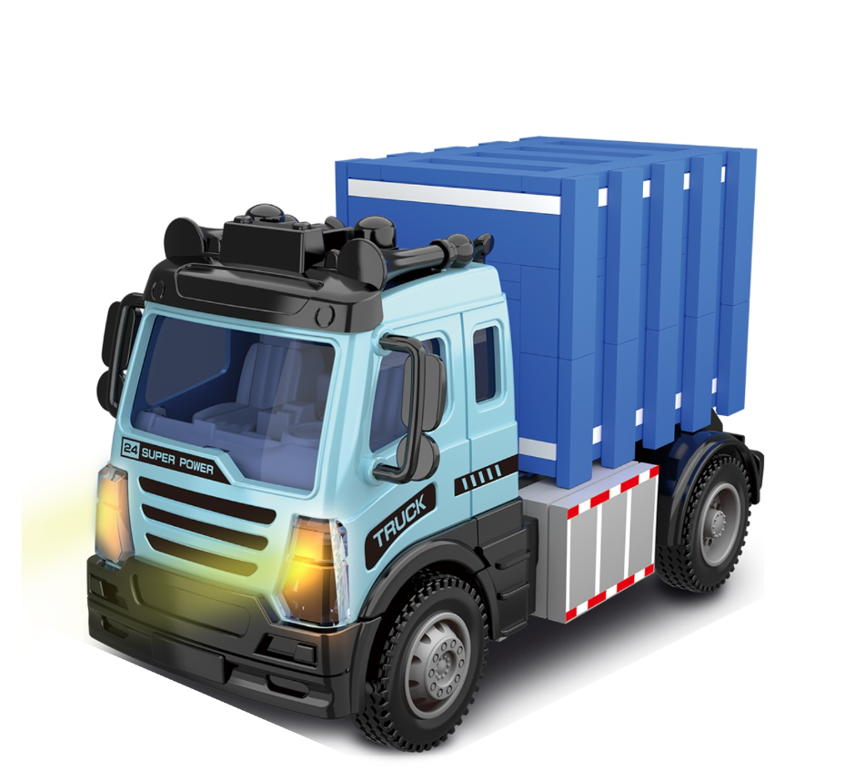 Remote Control Brick Building Truck Container Truck Construction Toy