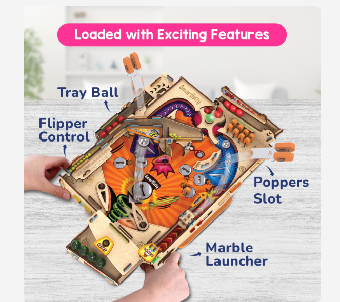 Smartivity Pinball Machine DIY Kit   COMING SOON