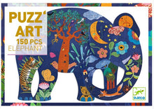 Load image into Gallery viewer, Djeco Elephant Puzzle Art 150pc
