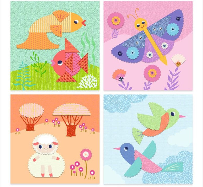 Djeco Crinkle Cutting Creative Paper Craft Art & Craft Kits