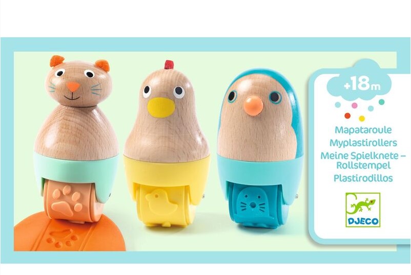 Djeco My PlastiRollers Animals 3pc Set Art & Craft