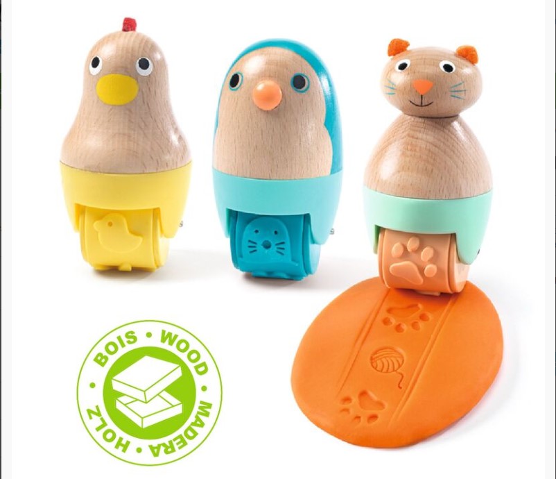 Djeco My PlastiRollers Animals 3pc Set Art & Craft