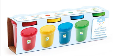 Djeco Modelling Dough 4 Pots Bright Art & Craft