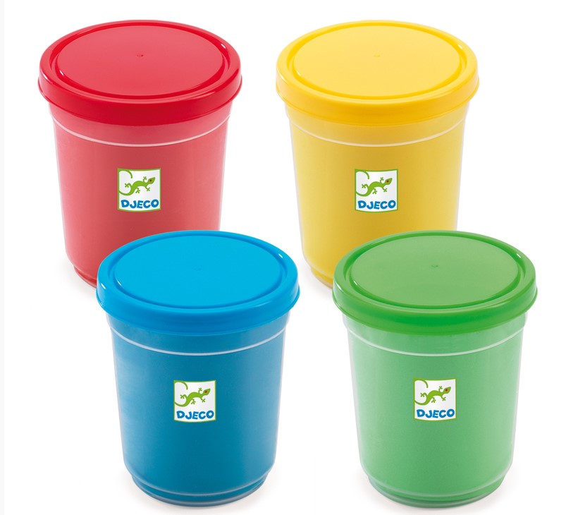 Djeco Modelling Dough 4 Pots Bright Art & Craft