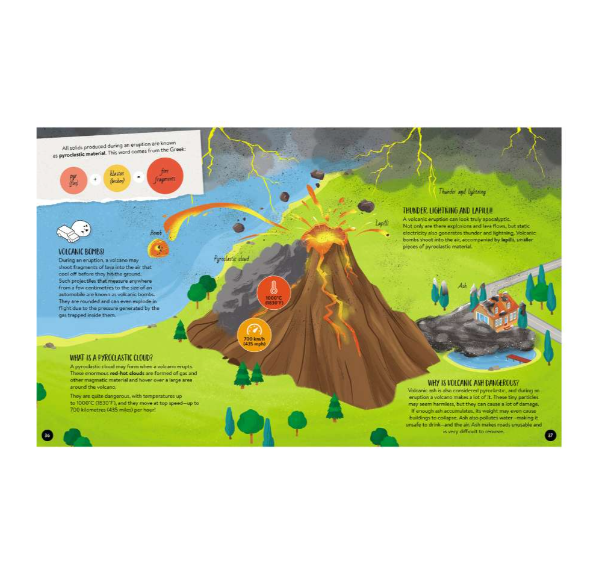 Sassi What How and Why Volcanoes Book and Poster