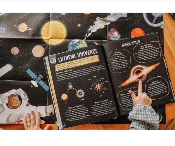 Sassi What How and Why Space Book and Poster
