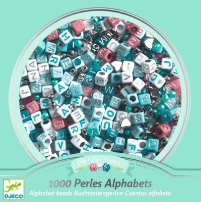 Djeco Silver Alphabet Beads Art & Craft Kits