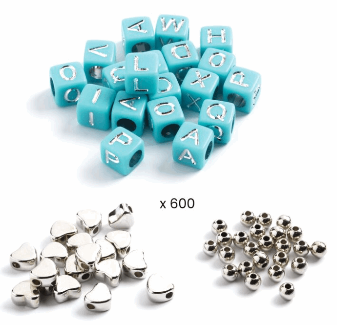 Djeco Silver Alphabet Beads Art & Craft Kits