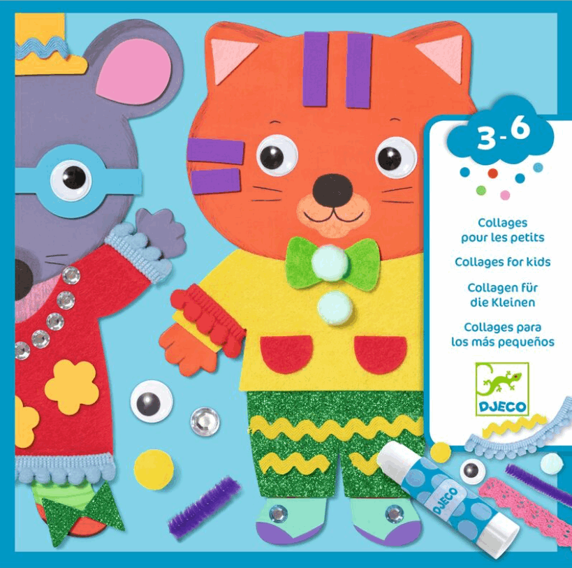 Djeco Little Sweethearts Collage Art & Craft Kits