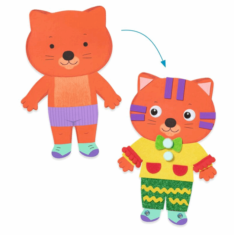 Djeco Little Sweethearts Collage Art & Craft Kits